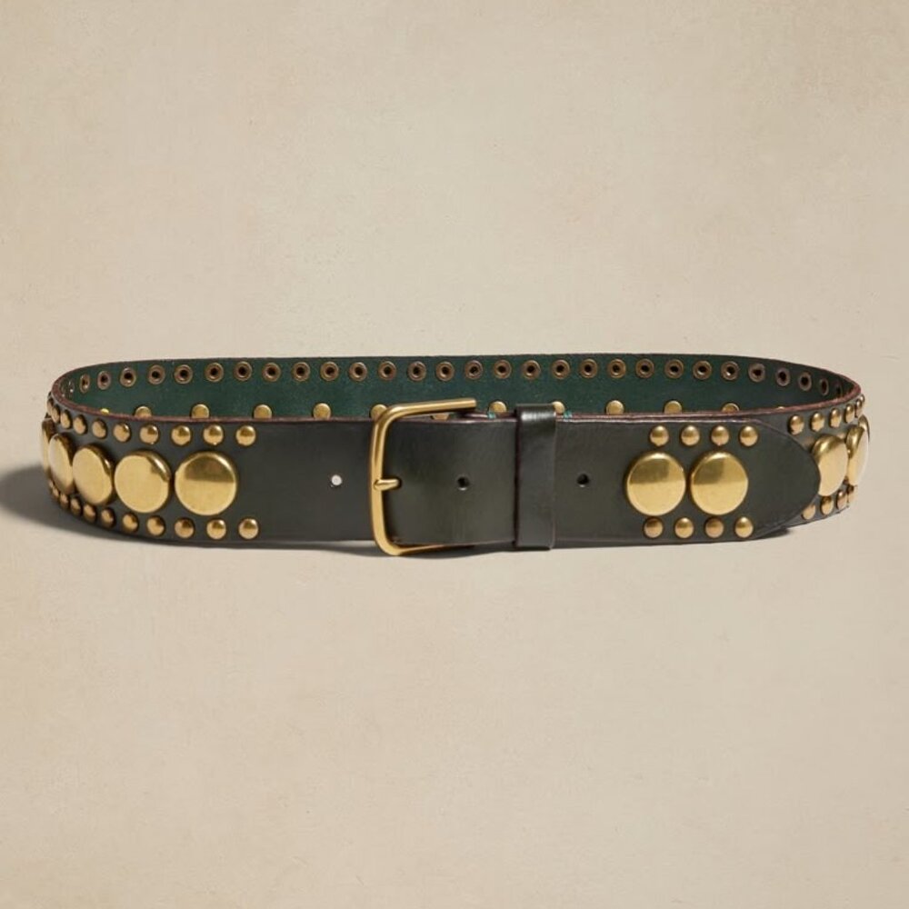 Palmar Brass and Leather Waist Belt from Banana Republic- SMALL